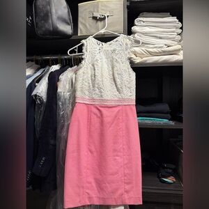 NWT Lilly Pulitzer White and Pink Dress
